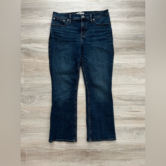 Madewell Women’s Kick Out Crop Jeans Arlen Wash Stretch - Size 29 - Picture 2 of 9